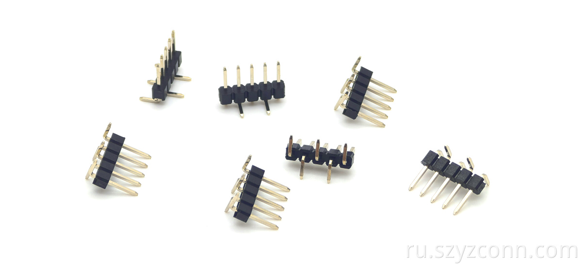Штыревой разъем с шагом 2,54 мм 2.54mm pitch pin header